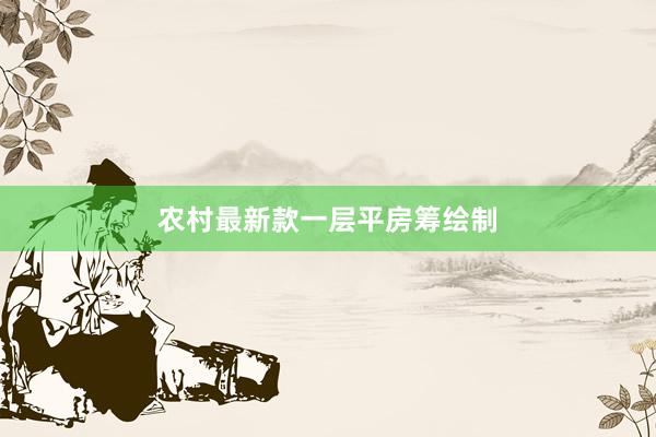 农村最新款一层平房筹绘制